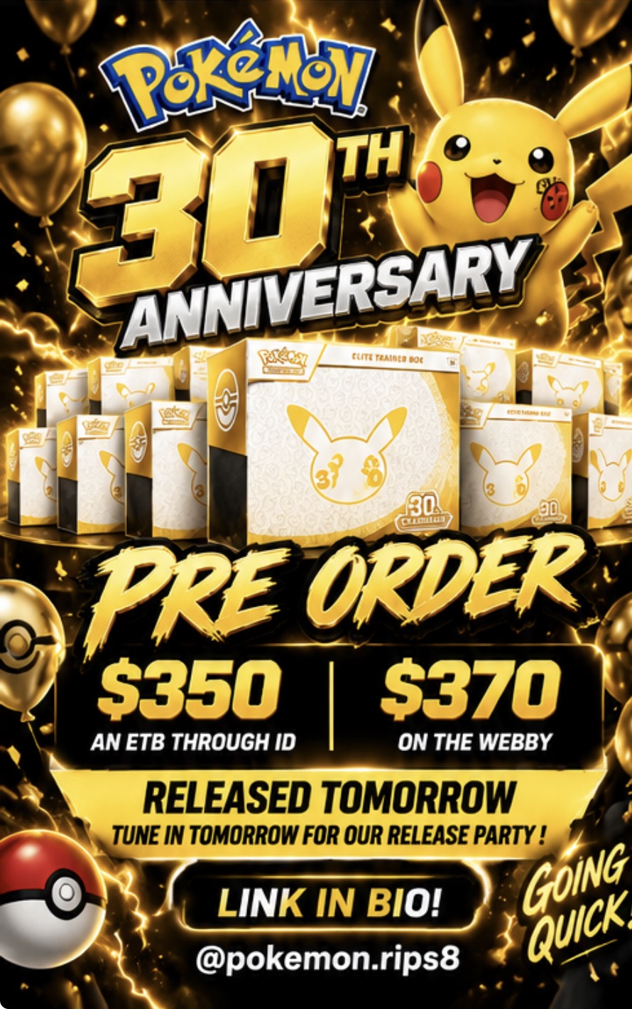 30TH ANNIVERSARY ETB PRE-ORDER